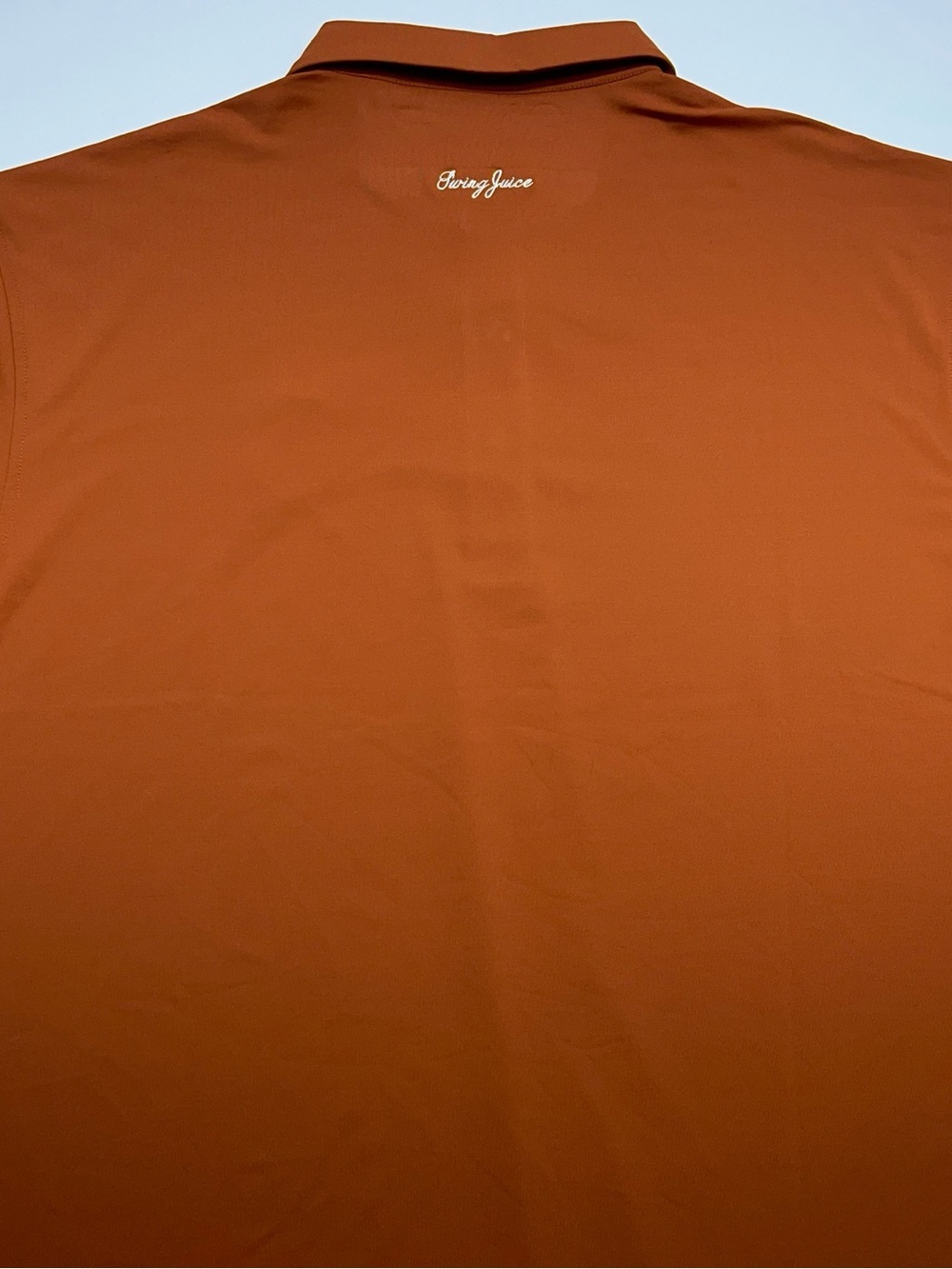 Swing Juice Golf Polo Shirt Mens Size XL Performance Bamboo Charcoal Orange - Picture 10 of 12